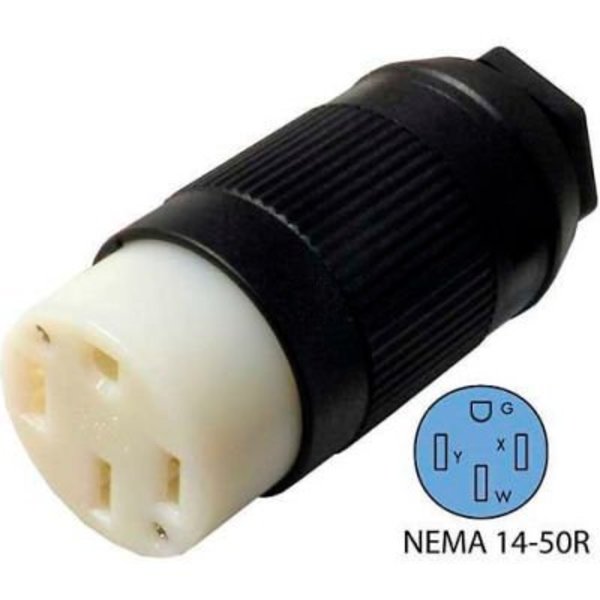 Conntek Conntek 60839-00, 50-Amp Assembly RV Connector with NEMA 14-50R Female End 60839-00